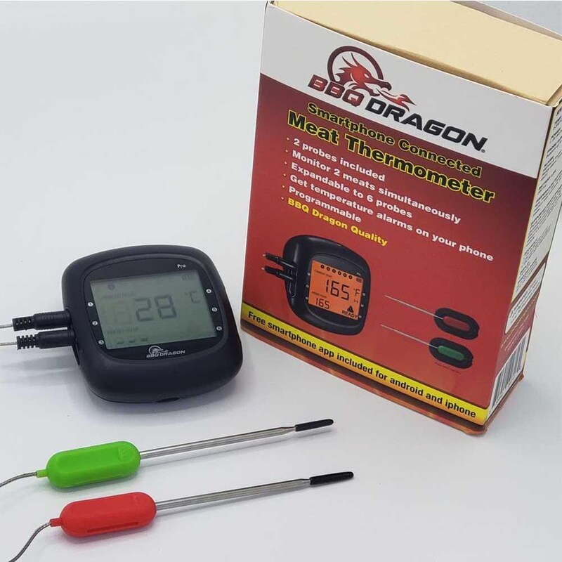 BBQ Dragon 6 Channel Bluetooth Meat Thermometer for Smartphones