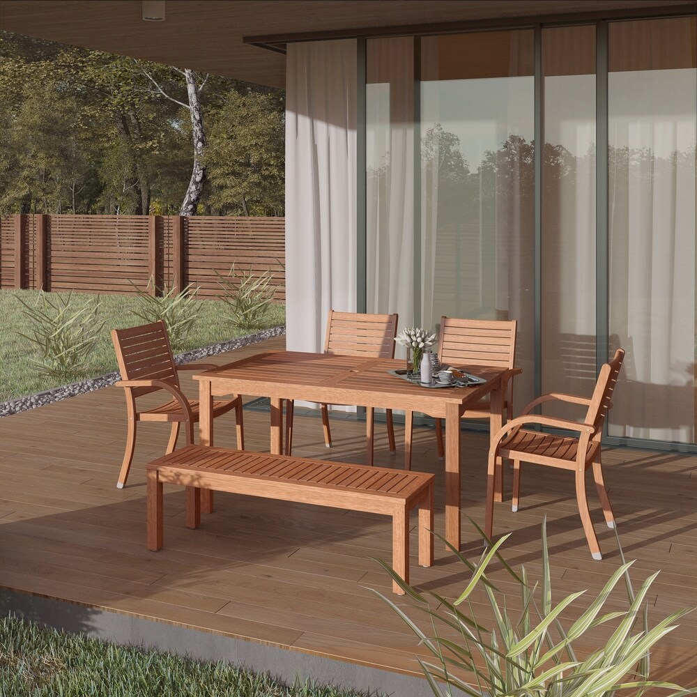 Eucalytpus 6 piece Patio Dining Set