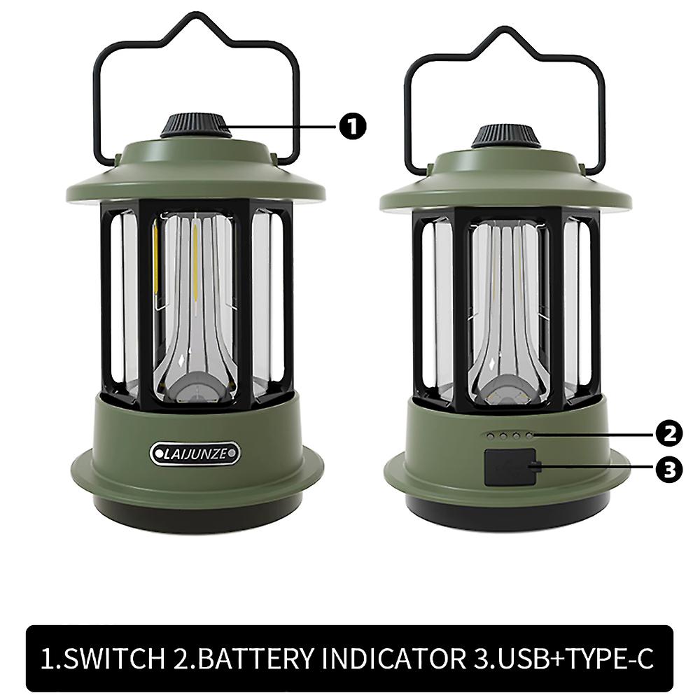 8000 Lumens Retro Camping Lights Outdoor Rechargeable Led Lanterns Camping Usb Rechargeable Emergency Lighting Portable Lights