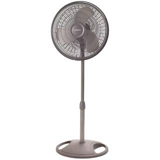 Lasko 16 in. 3 Speeds Pedestal Fan in Gray with Adjustable Height Oscillating 2524