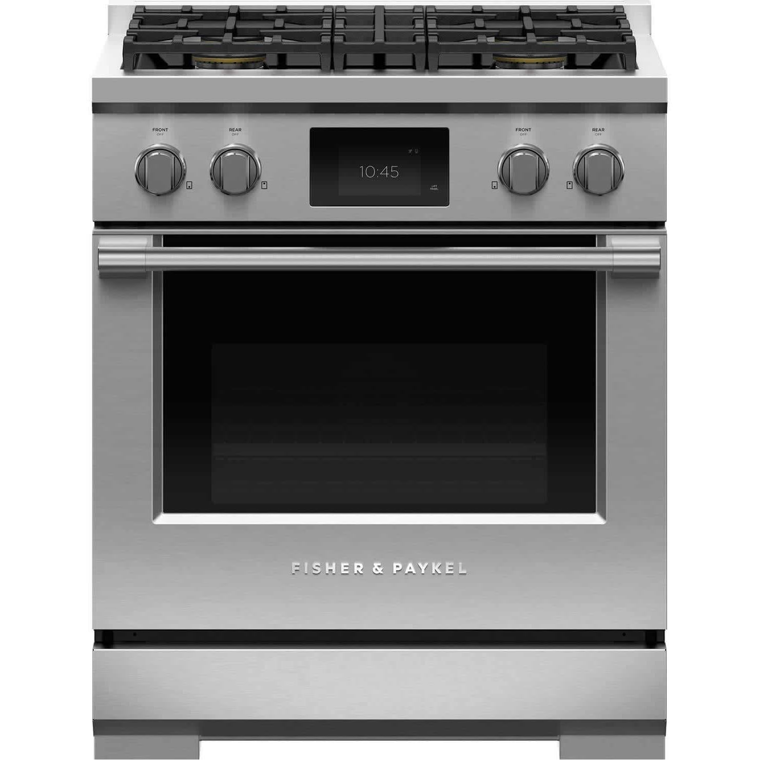 Fisher & Paykel 30-inch Freestanding Dual-Fuel Range with 4 Burners RDV3-304-N