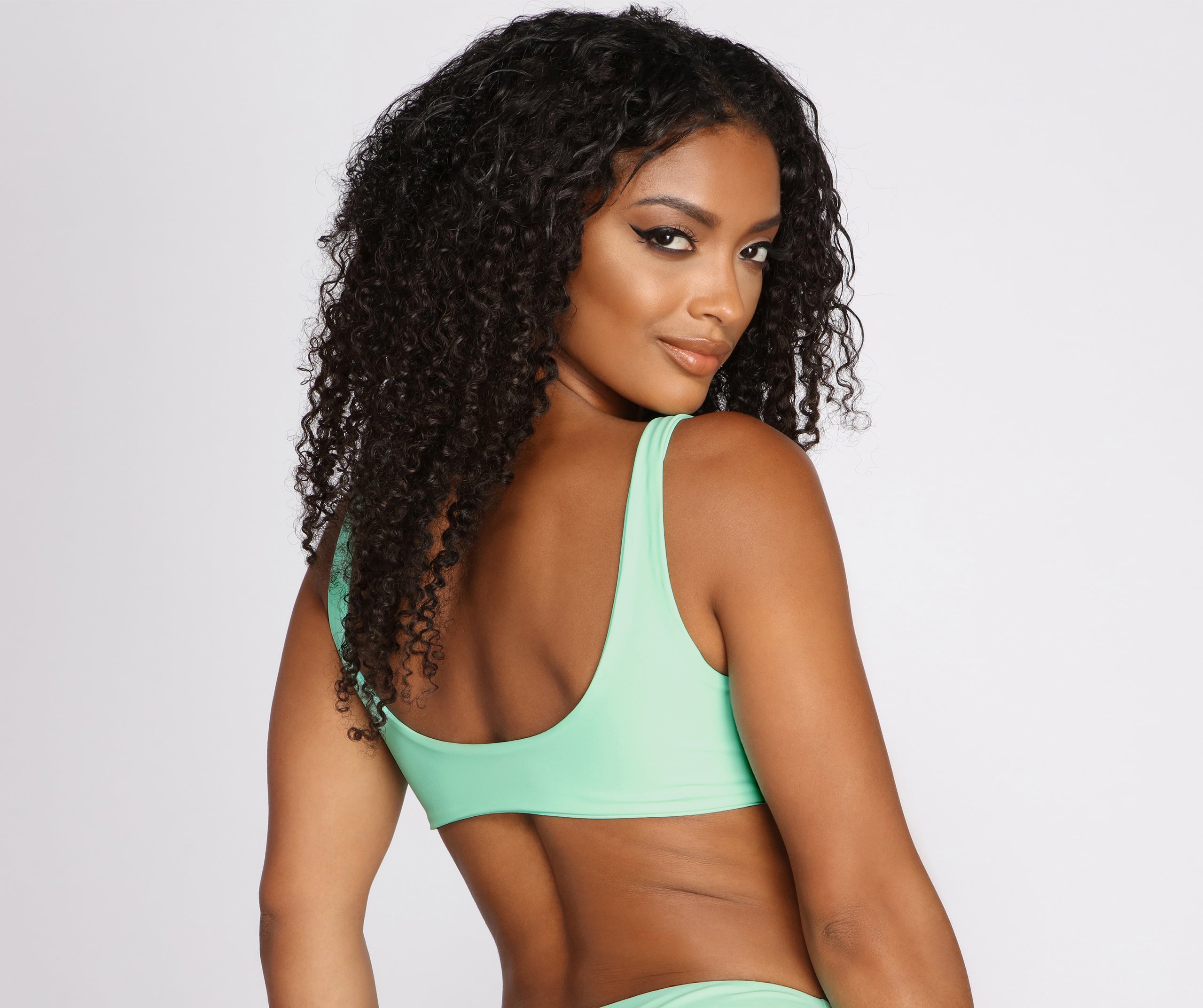 Sea Breeze Tie Front Swim Top