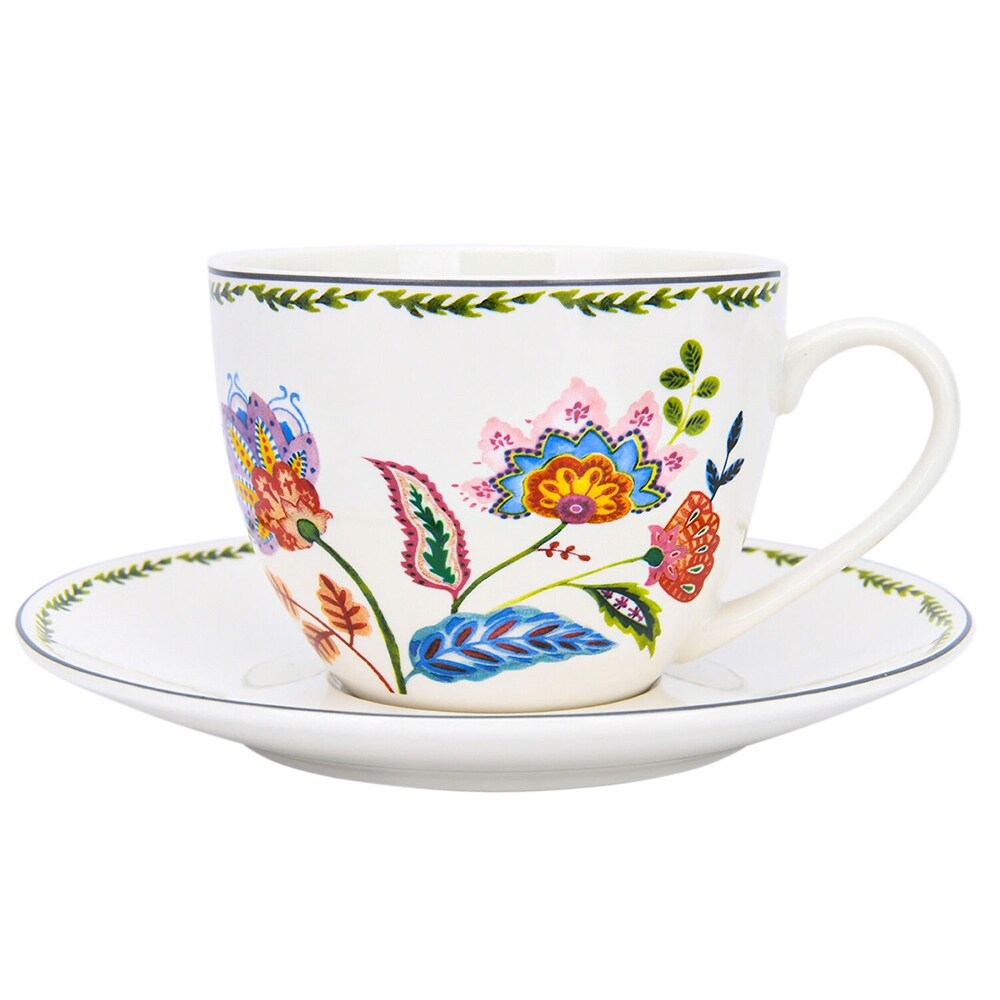 STP Goods Byzantium Flowers Bone China Dinnerware Set of 20 for 4