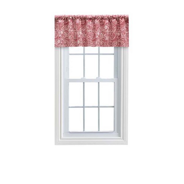 Rod Pocket High Quality Tailored Valance 50 quot x16 quot Red