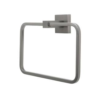 Italia Catania Towel Ring in Gun Metal Gray CT7302