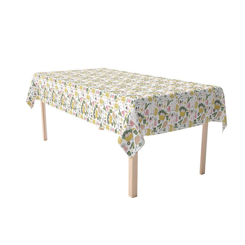 Rectangular Tablecloth， 100% Cotton， 52x120， In the Garden