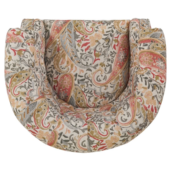 Gracewood Hollow Mungoshi Multi Coral Paisley Arm Chair