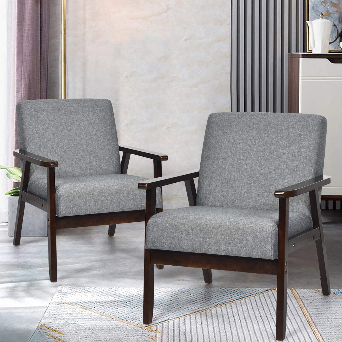 Mid-Century Modern Accent Chair for Living Room