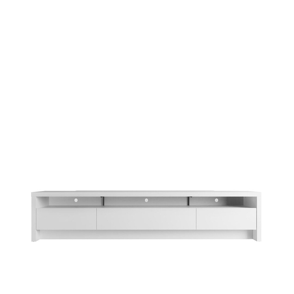 Manhattan Comfort Sylvan 85.43 In. Storage Media Cabinet Console