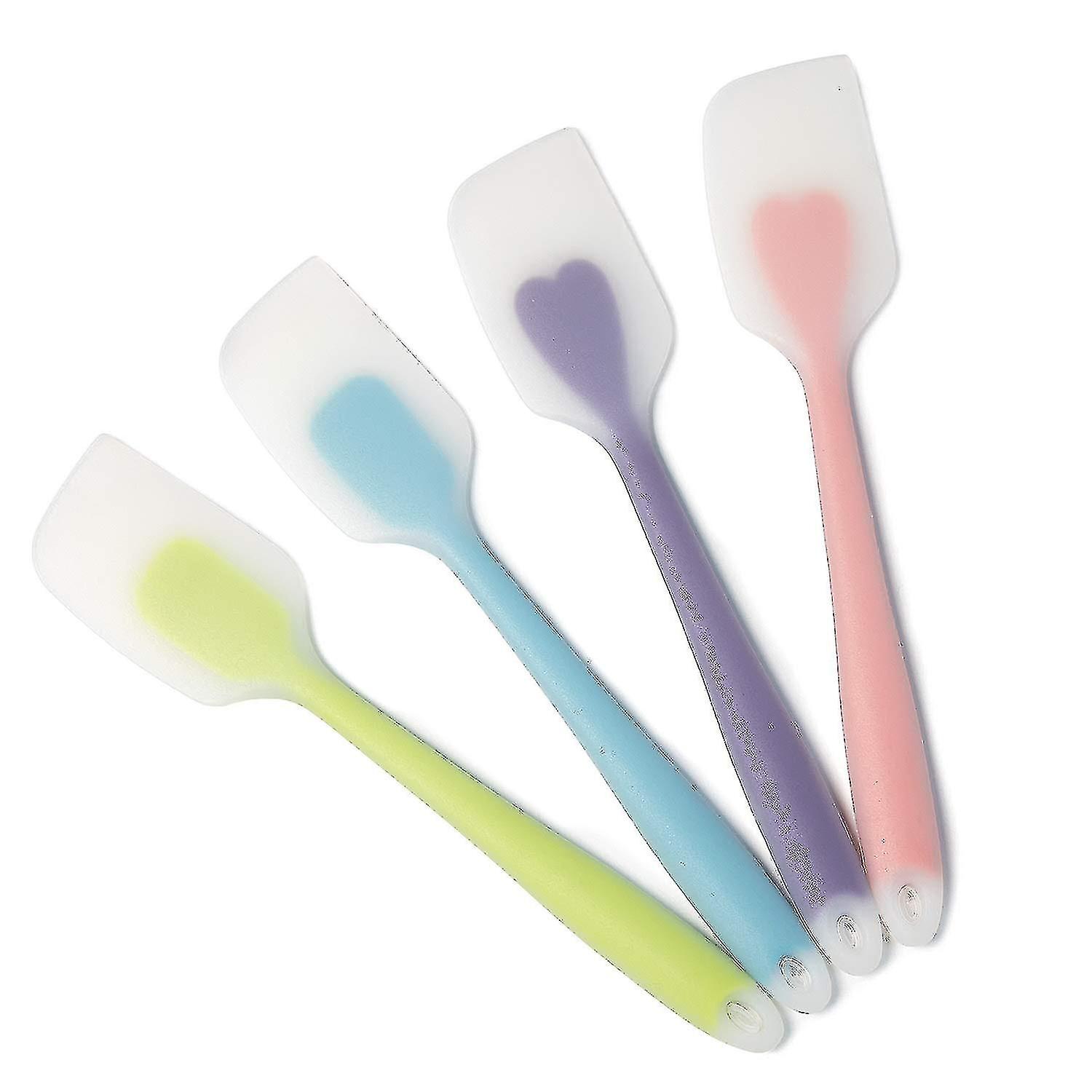 A Set Of Non Stick 4-square Silicone Spatula