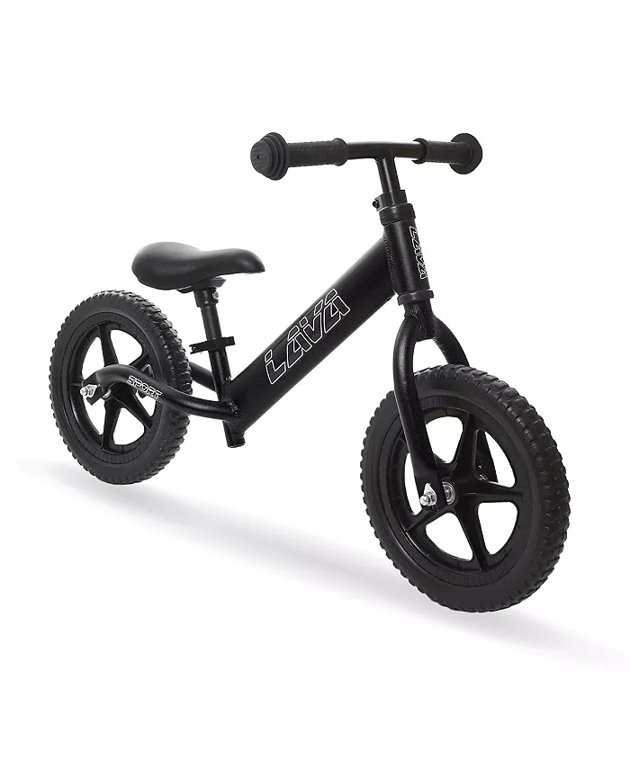 Banana Bike LAVA Sport LAVA SPORT Balance Bike-Lightweight Aluminum Toddler Bike for 2， 3， 4， and 5 Year Old Boys and Girls-No Pedal Bikes for Kids with Adjustable Handlebar and Seat， EVA Tires-Training Bike (Basalt Black)