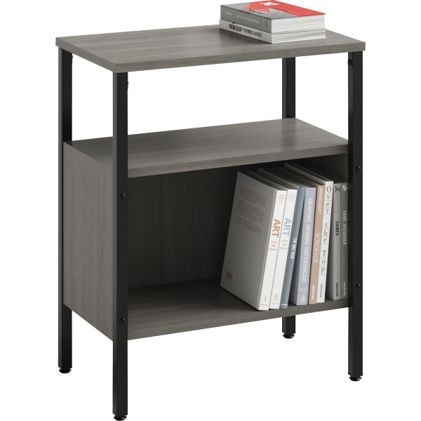 Safco Simple Storage， Two-Shelf， 23.5w x 14d x 29.6h， Gray