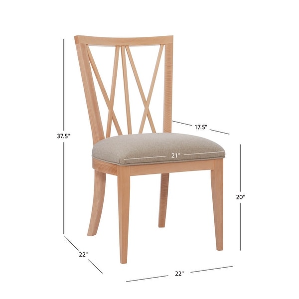 Markland Solid Wood Natural Dining Side Chair (Set of 2)