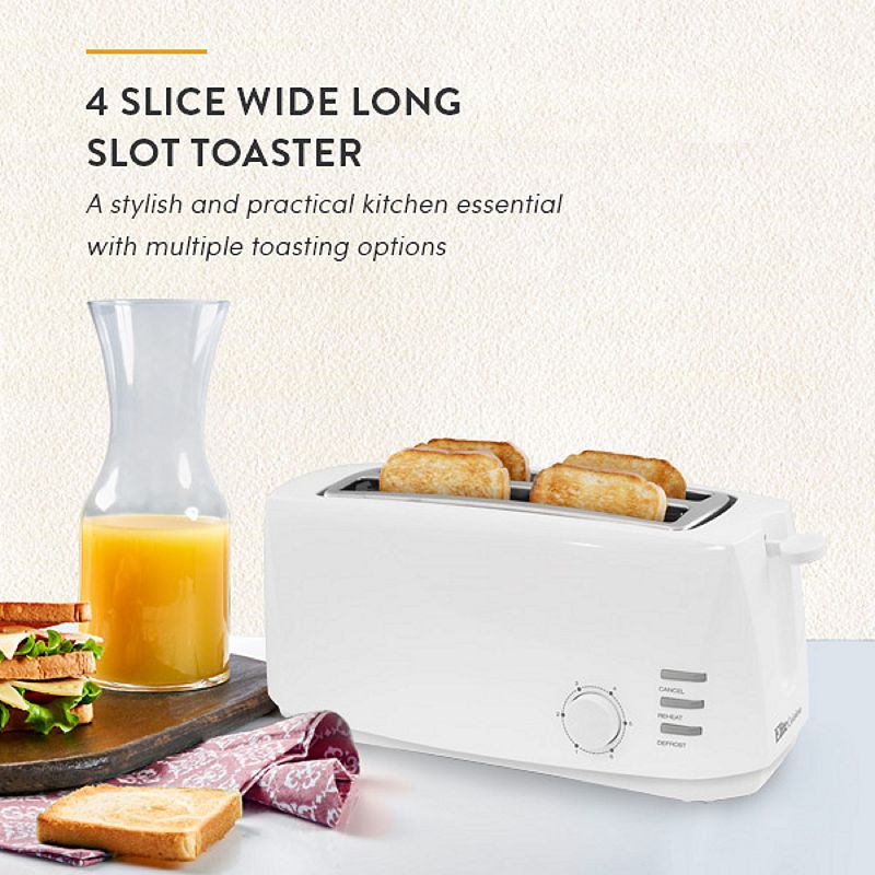 Elite Gourmet 4-Slice Long Slot Toaster