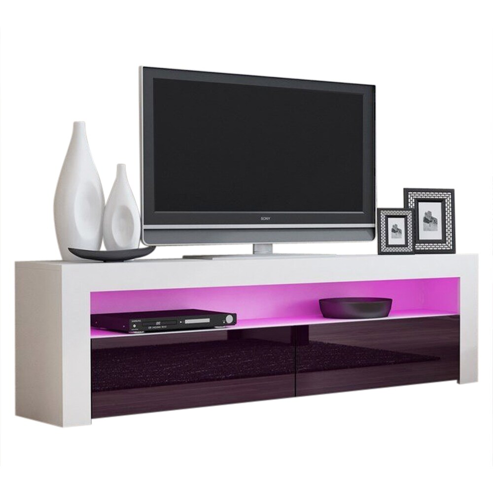 Milano Classic Modern 16 color LED 63 inch TV Stand