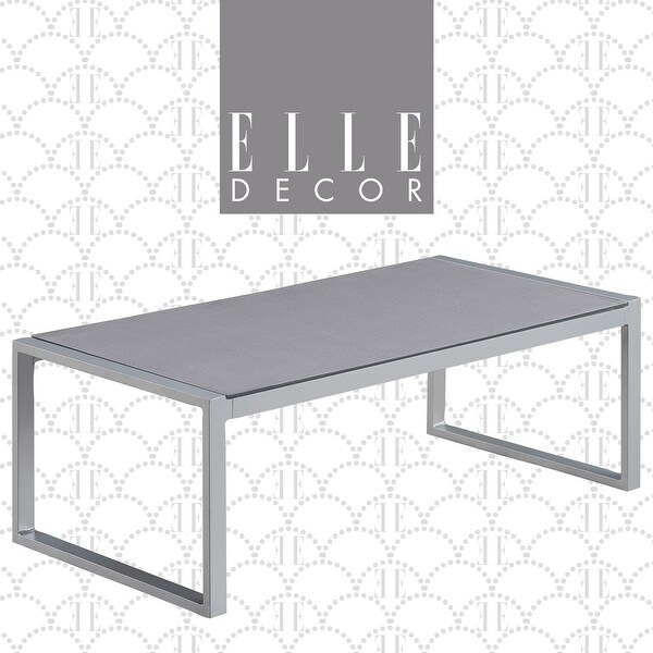 Elle Decor Tropez Outdoor Coffee Table，Gray