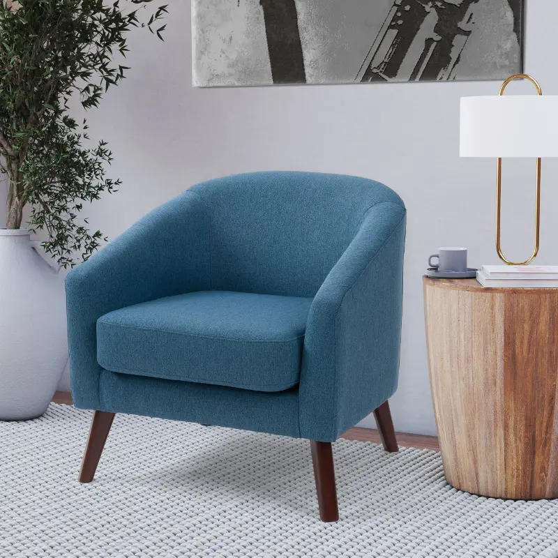 Elwood Blue Modern Tub Chair