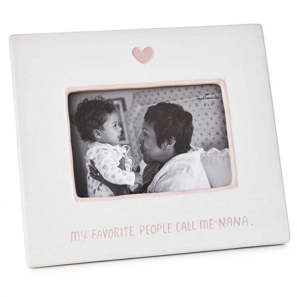 Hallmark  My Favorite People Call Me Nana Ceramic Picture Frame, 4x6