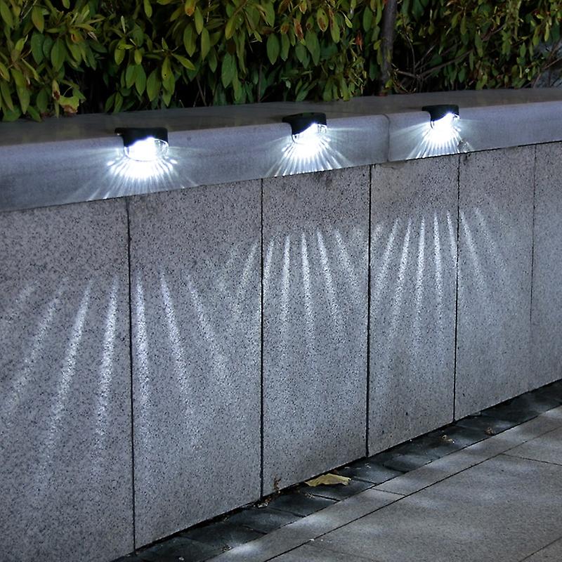 Garden Landscape Step Lights Outdoor Lighting Fence Lamp Waterproof Solar Power Balcony Lighting