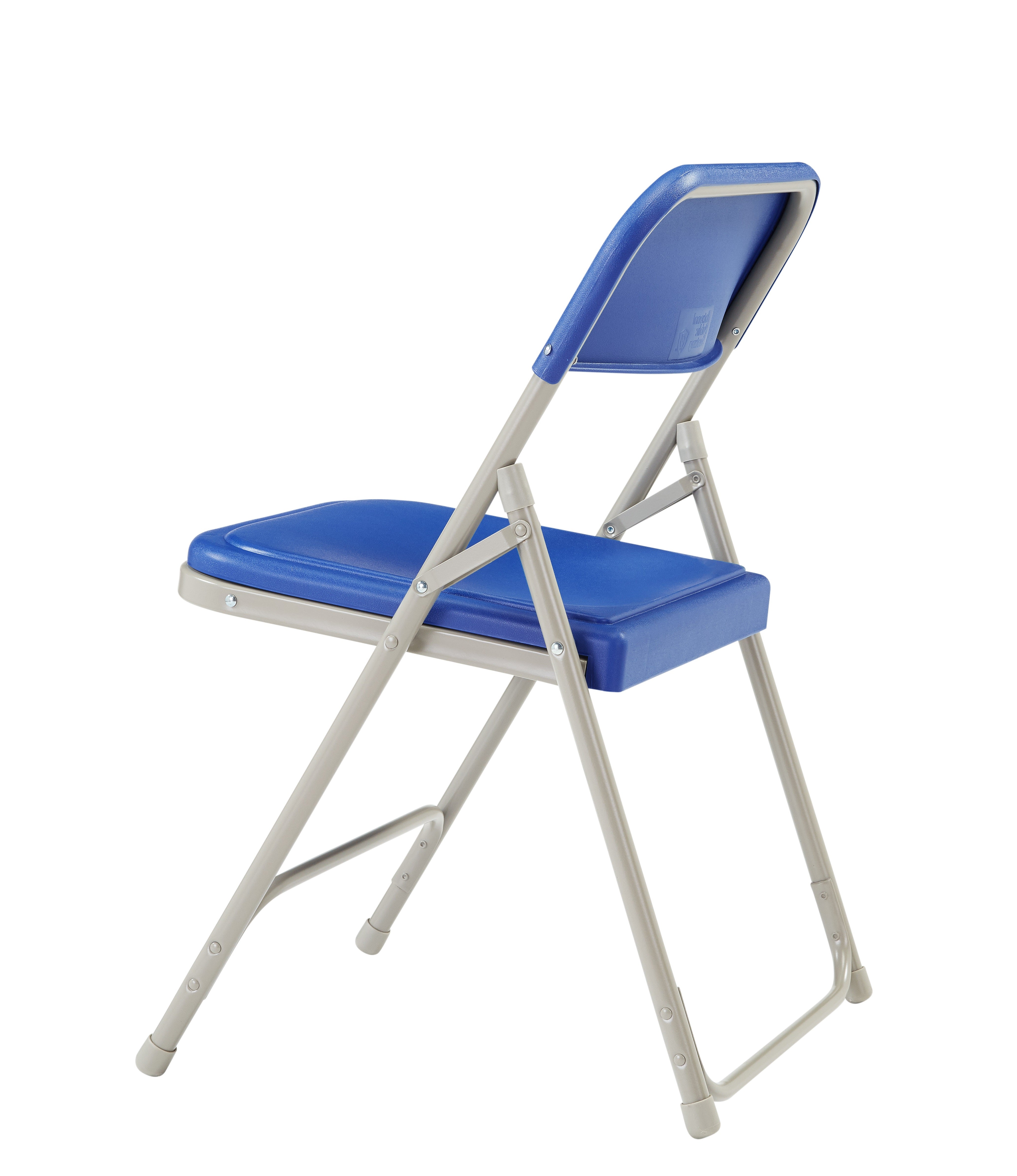 (Pack of 4) NPS 800 Series Premium Lightweight Plastic Folding Chair, Blue