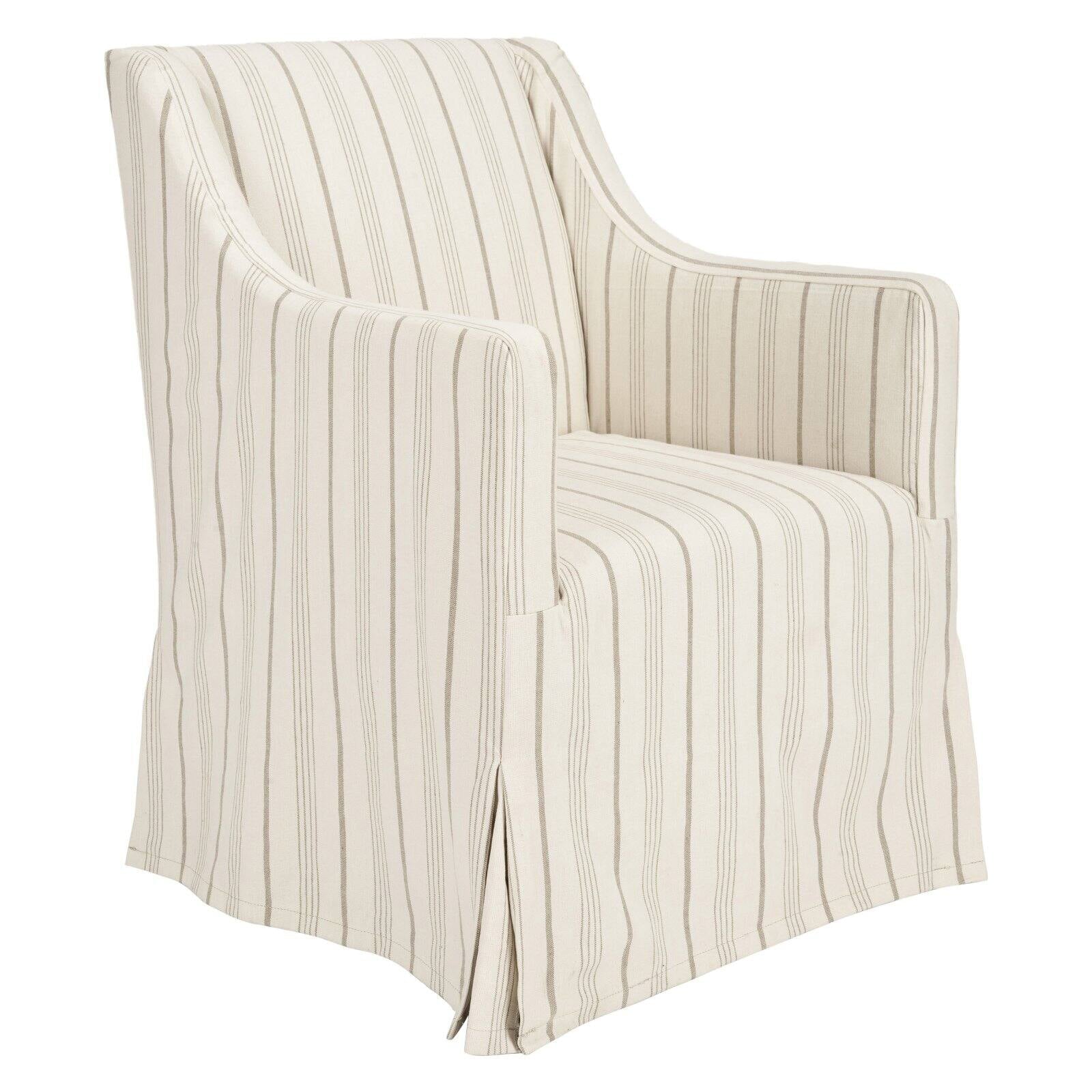 Safavieh Sandra Striped Slipcover Chair