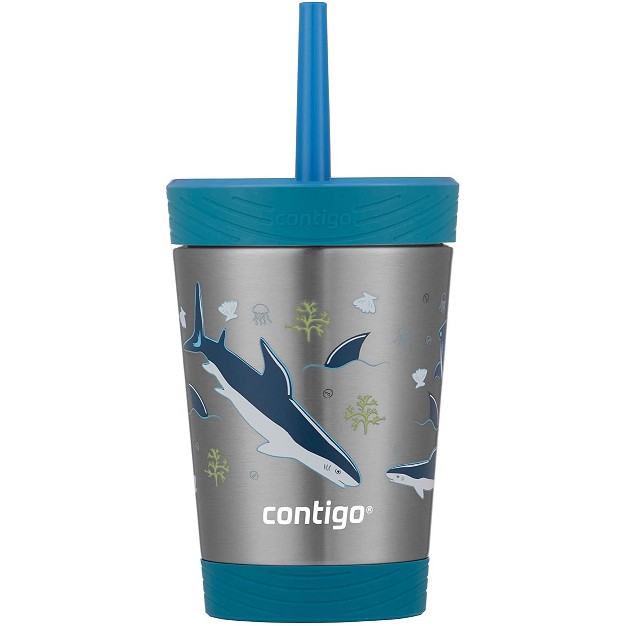 Contigo 12 Oz Kid x27 s Spill proof Insulated Stainless Steel Tumbler With Straw