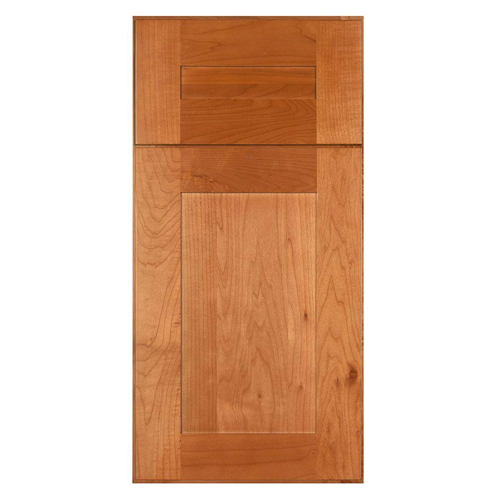 Home Decorators Collection Hargrove Assembled 20x30x12 in. Plywood Shaker Wall Angle Corner Kitchen Cabinet Soft Close Left in Stained Cinnamon WA2430L-HCN