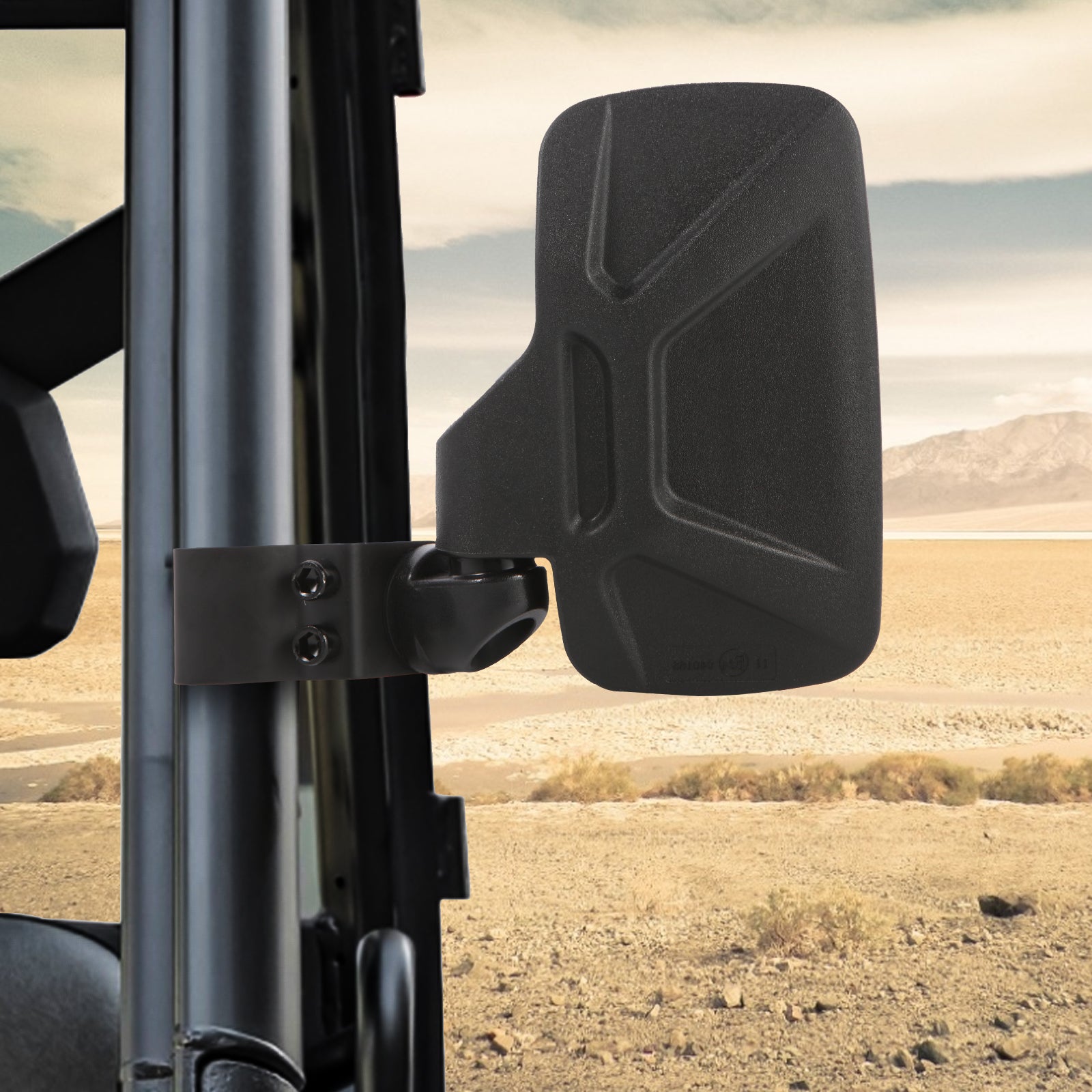 UTV Side Mirrors Compatible With Polaris General Ranger XP 570 900 1000 and Can-Am Defender Maverick Trail Adjustable break-Away Rear View Side Mirror for Profiled Tube