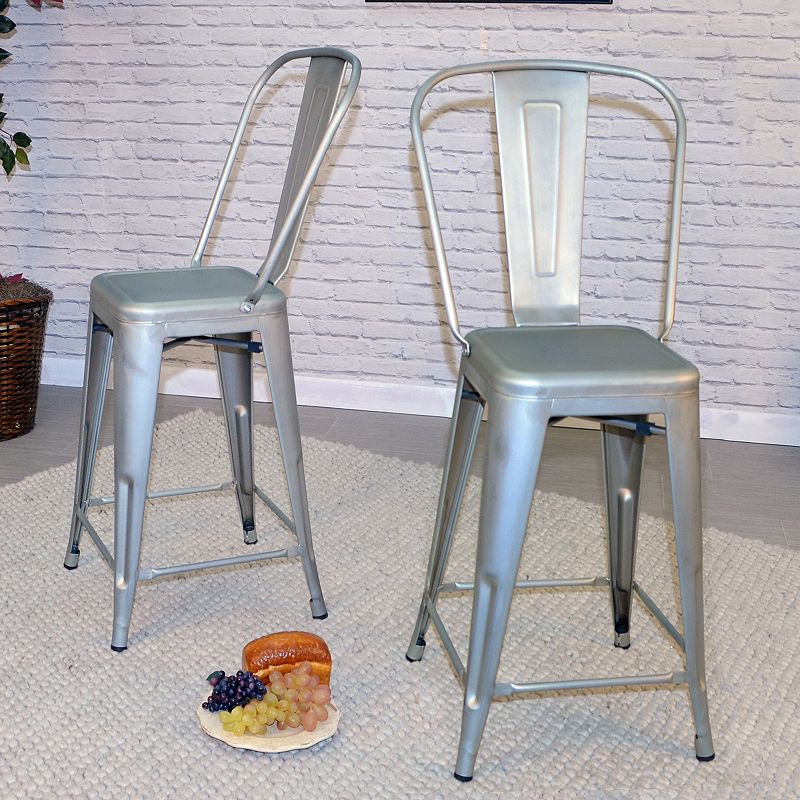 Adeline Stackable Counter Stool 2-piece Set