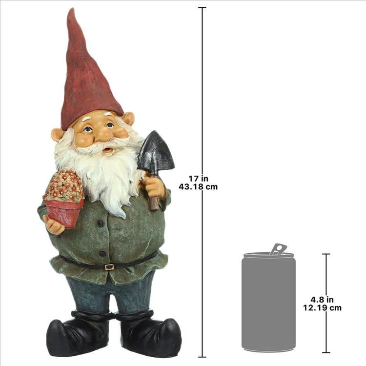 Dagobert with Gifts Garden Gnome Statue by Design Toscano