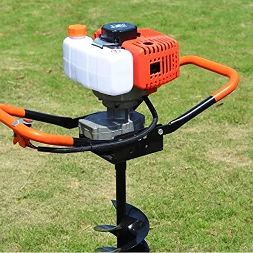 TFCFL 52cc Gas Powered Earth Auger Post Hole Digger Borer Fence Ground Drill 4"/ 6"/ 8" Bits Petrol Auger Set Post Auger