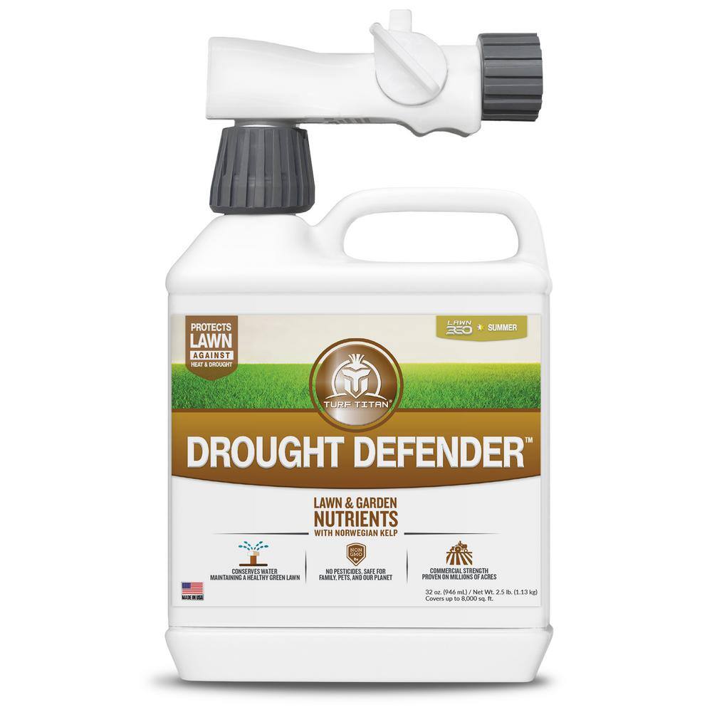 Drought Defender 32 oz. 8000 sq. ft. Liquid Lawn Fertilizer Ready To Spray with Kelp 0-0-4 100550192