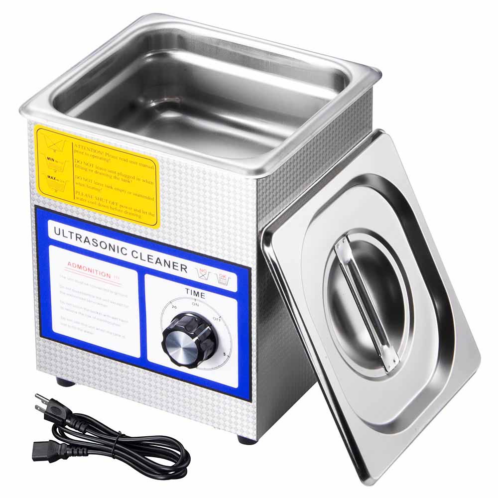 Yescom 1.3L(1/3 Gallon) Ultrasonic Cleaner w/ Timer Glasses Dental