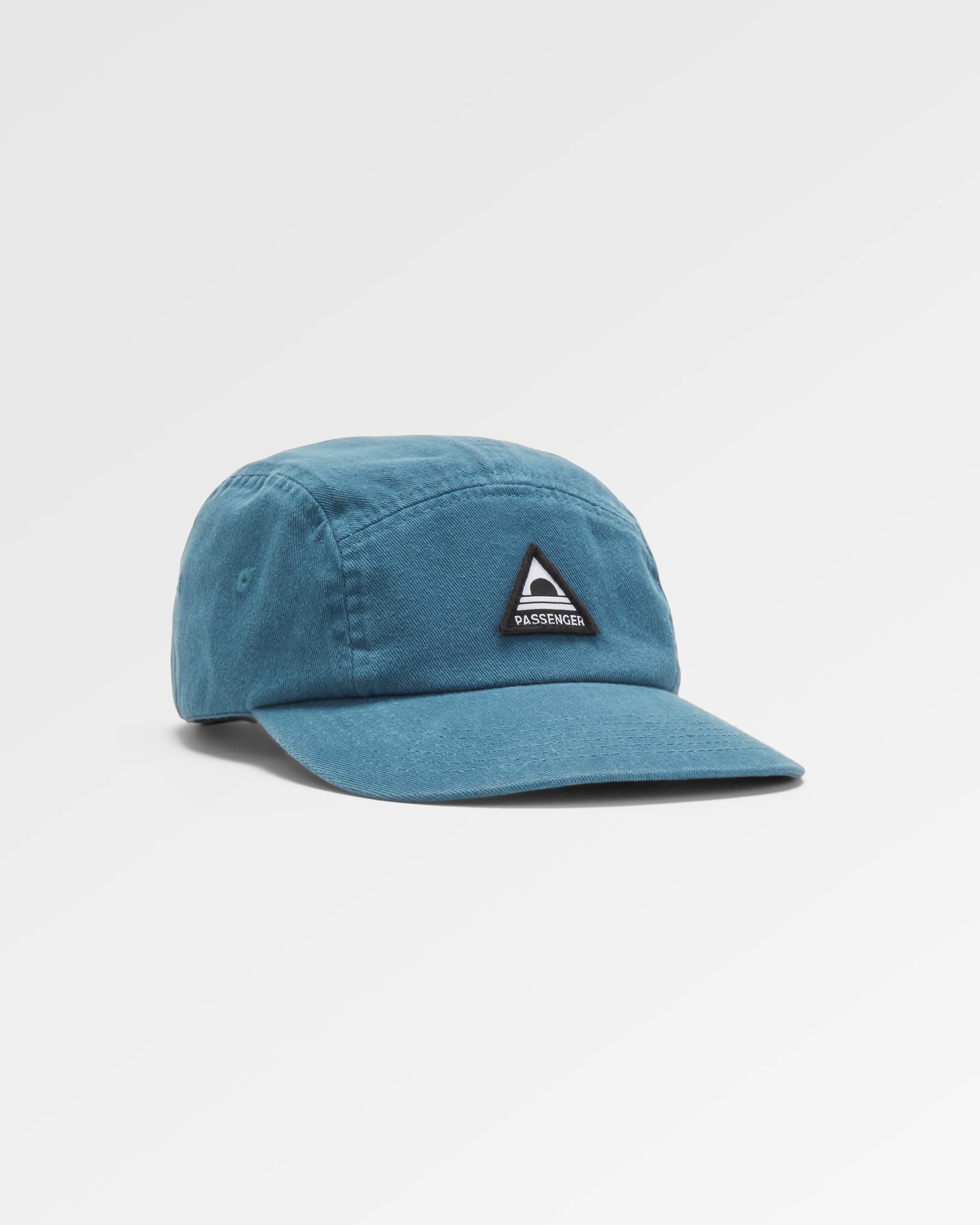 Fixie Recycled 5 Panel Cap - Tidal Blue