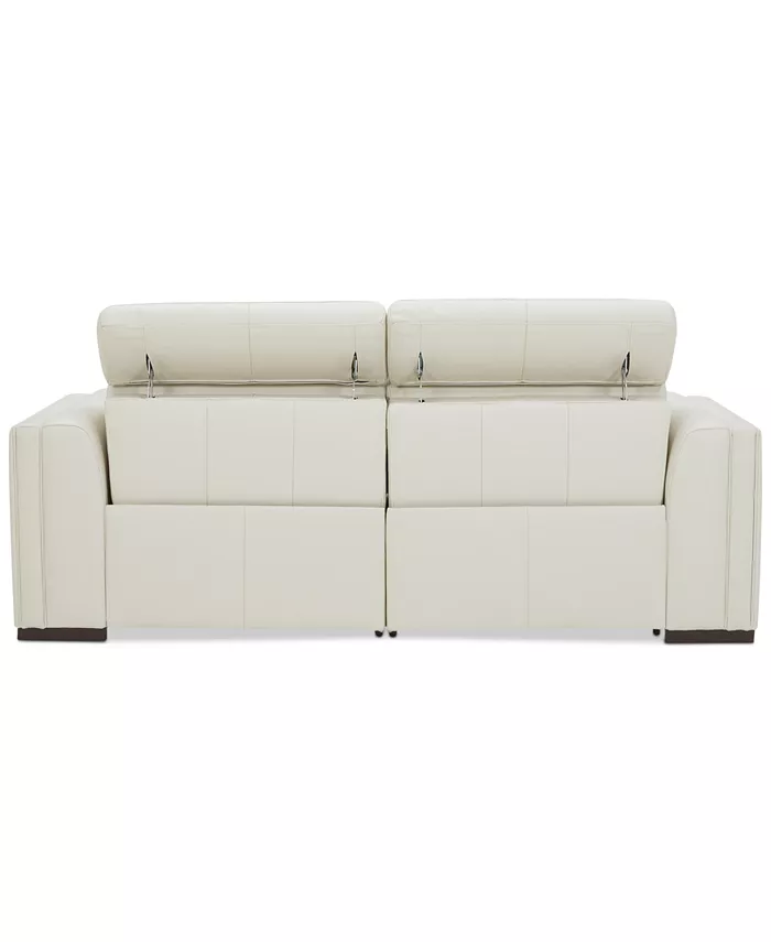 Furniture Jenneth 2-Pc. Leather Sofa with 2 Power Recliners