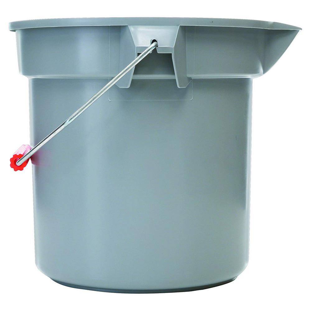 Rubbermaid Commercial Products Brute 3-12 Gal. Gray Plastic Bucket 2080050