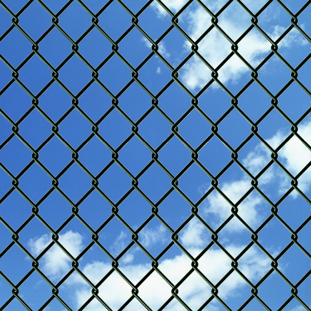 Chain Link Fence with Posts Steel 3' 3