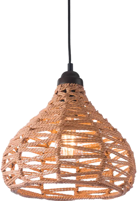 Natural Woven Ceiling Lamp - Nezz