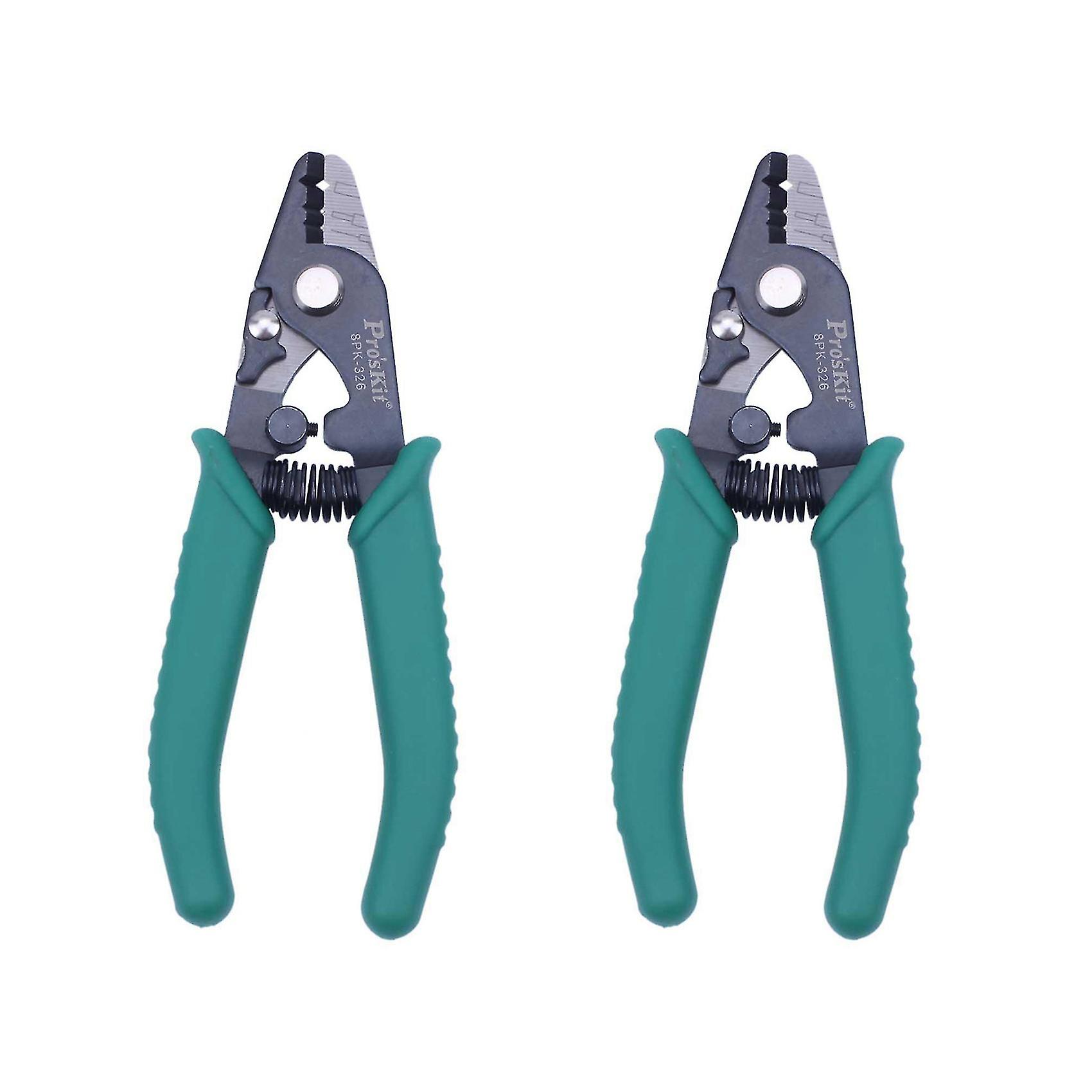 2x Fiber Optic Cable Stripping Pliers Wire Stripper (148mm) 8pk-326