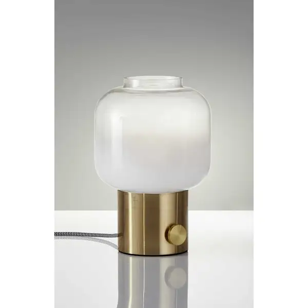 Mod Pod Brass Glass Table Lamp - 8 x 8 x 12