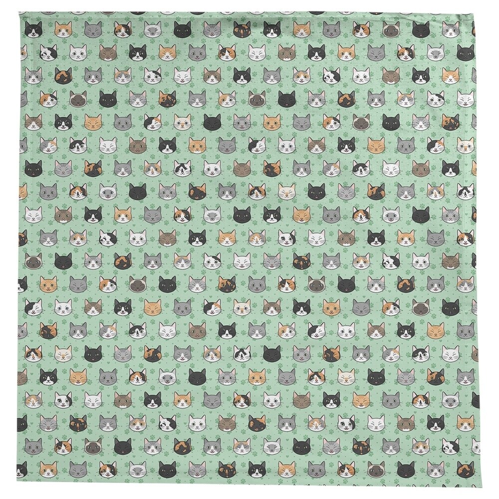 Kitty Cat Pattern Square Tablecloth