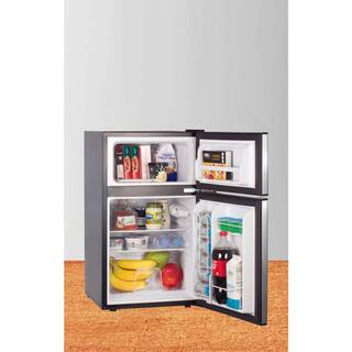 RCA 3.2 cu. ft. Mini Fridge in Stainless RFR834