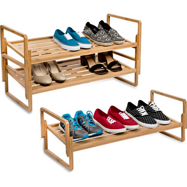 Honey can do 3 Tier Nest Bamboo Shoe Rack