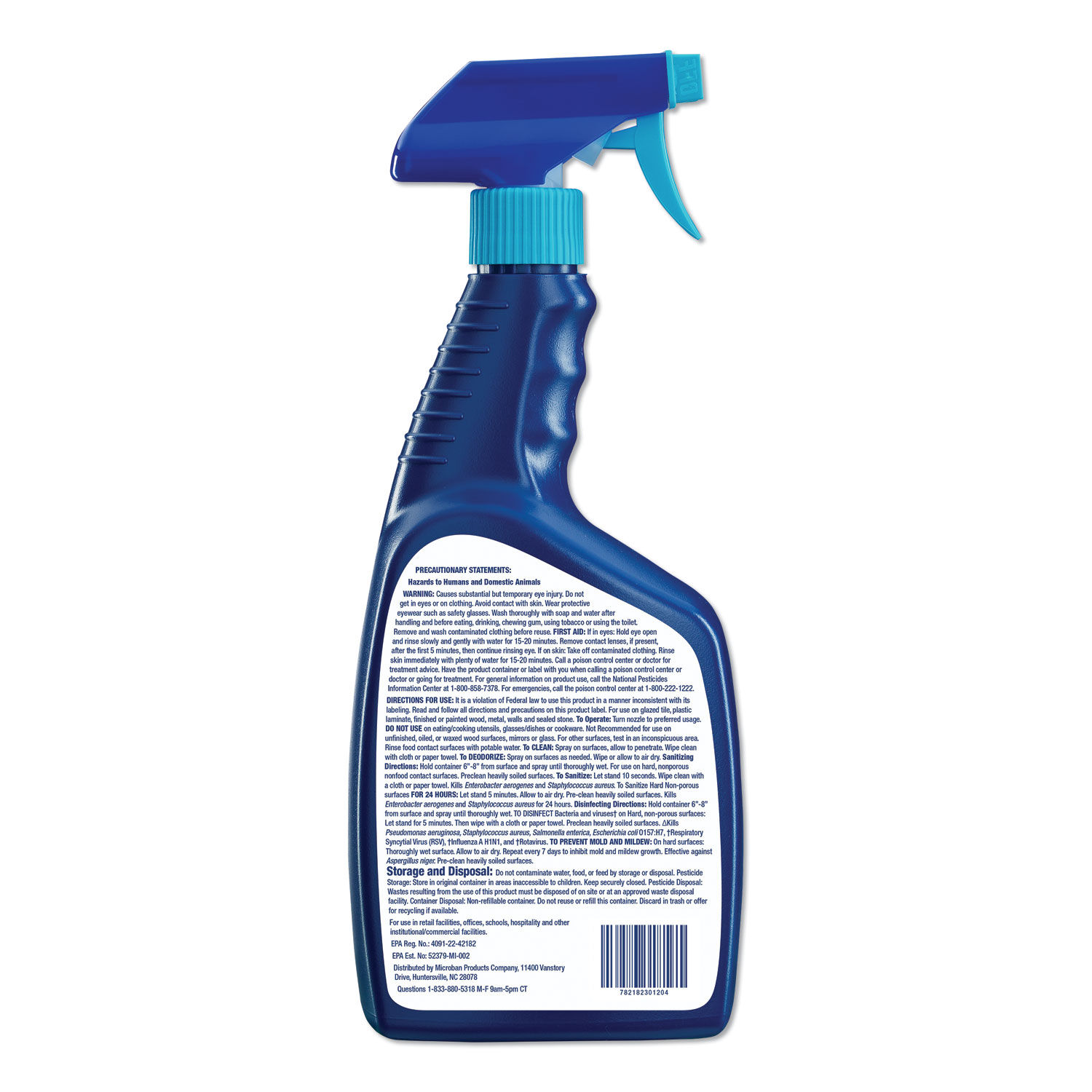 24-Hour Disinfectant Bathroom Cleaner by Microbanandreg; PGC30120