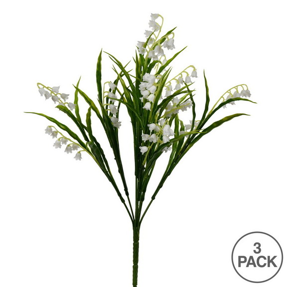 Vickerman FI190401 16 White Lily of the Valley Bu...