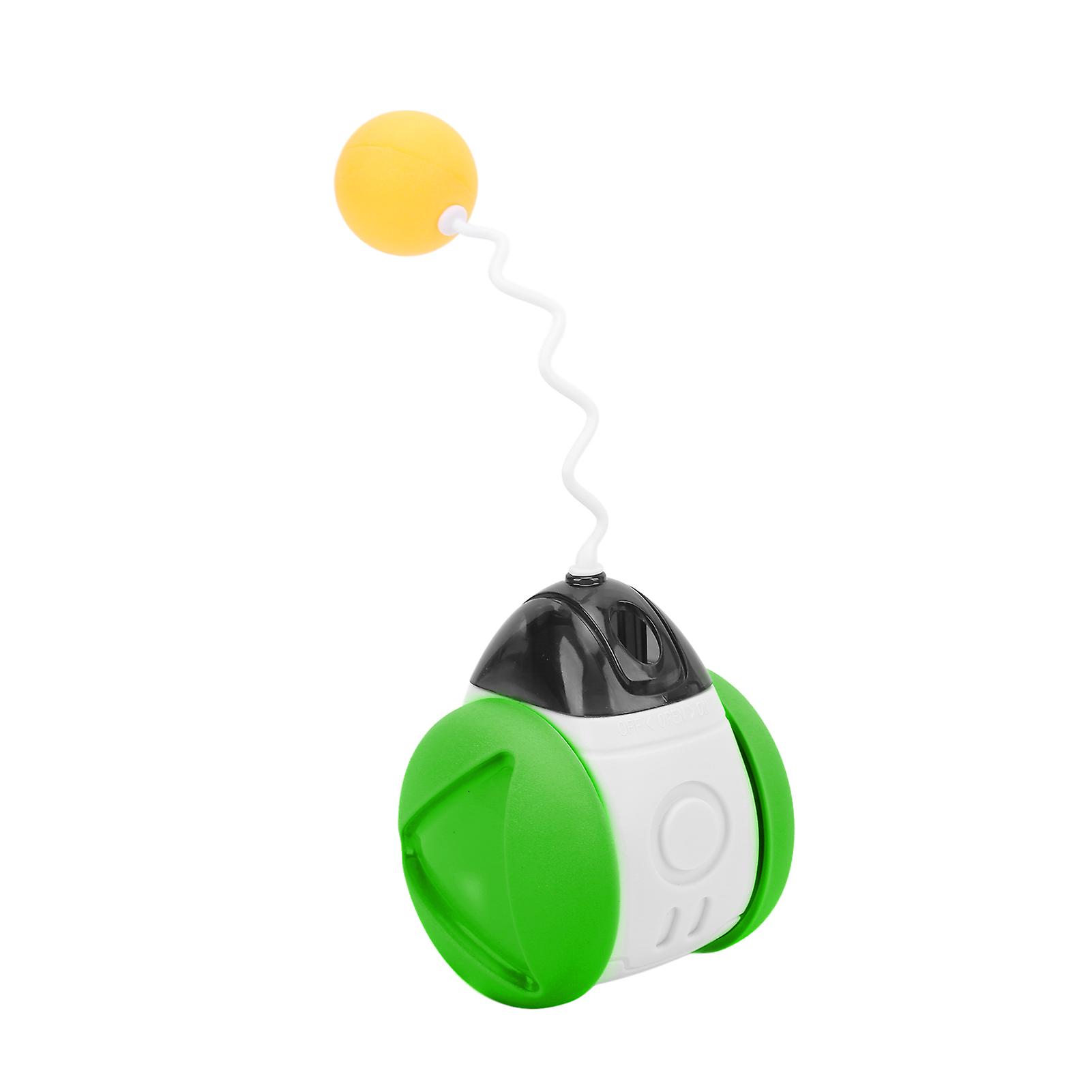 Cat Balance Car Chasing Toys Automatic Self Rotating Cat Interactive With Catnip Wand For Indoor Catsgreen