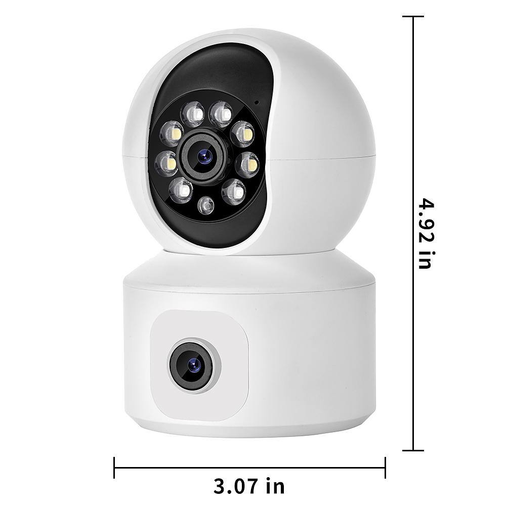 LiVIE Wired 2MP Indoor Surveillance Home Security Camera with Dual Cameras and 2-Way Audio SWC016