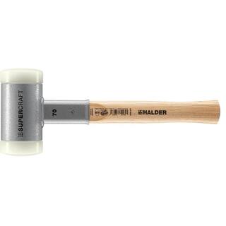 Halder Supercraft 70 Dead Blow 4.88 lbs. Nylon Hammer with 14.57 in. Hickory Handle 3366.070