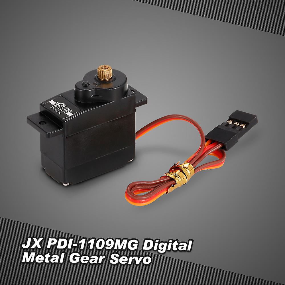 Jx Pdi-1109mg 4.8v-6v High-voltage 0.10sec/60 2.5kg Digital Metal Gear Mini Servo Aluminums Case For 1:18 Rc Car No.189939