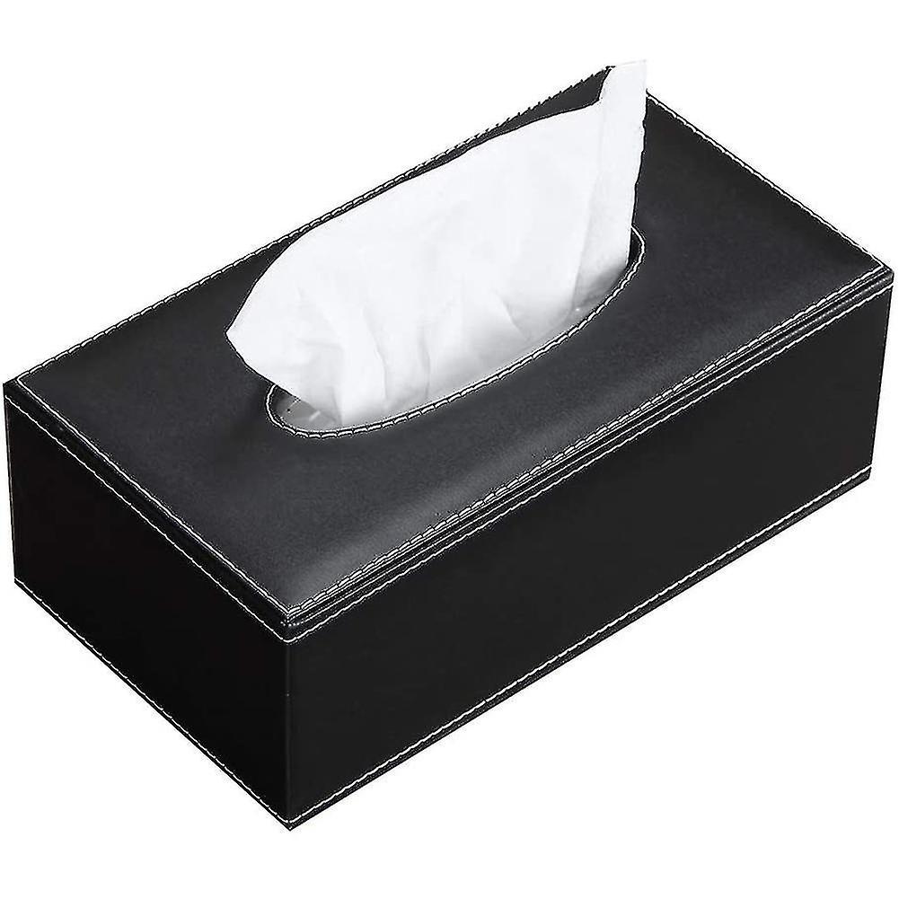 Leather Tissue Box Cover， Face Tissue Box， Modern Napkin Storage Box， Car Towel Box， Car Pu Leather